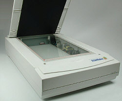 Typical flatbed scanner